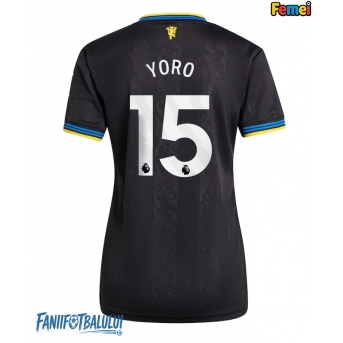Manchester United Leny Yoro #15 Tricou Fotbal Replică 2025-26 Femei Treilea
